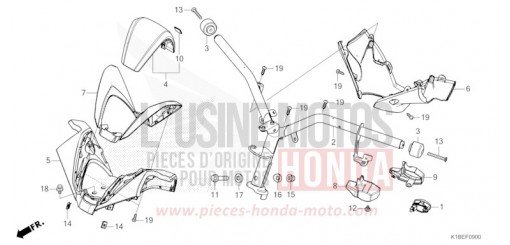 STEERING HANDLE/HANDLE COVER NSS350AR de 2024